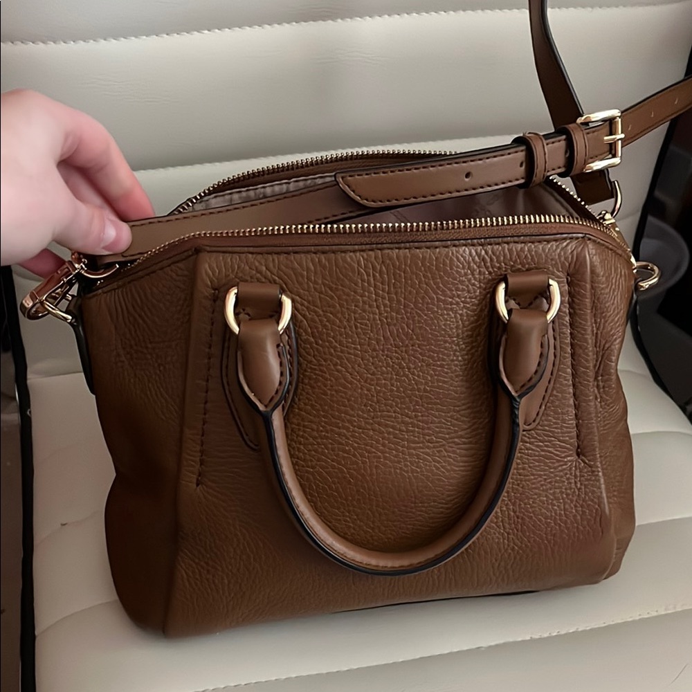 Brown Crossbody Satchel Bag - Picture 5 of 8